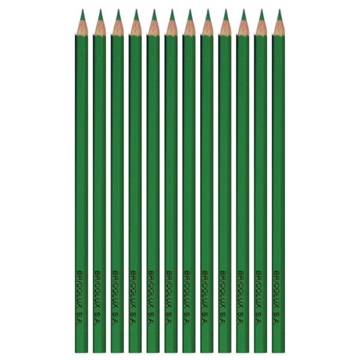 Image de Crayons couleur vert, pochette de 12